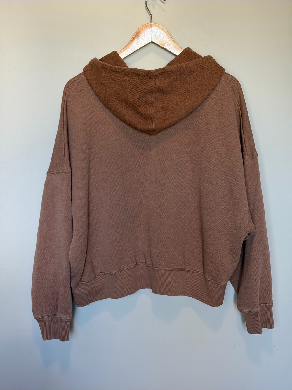 American Eagle Outfitters Brown Hooded Pullover Sweater - Picture 2 of 6